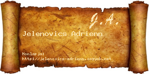 Jelenovics Adrienn névjegykártya